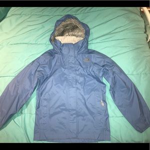 North Face Girls Hyvent Rain Jacket Size M 10-12